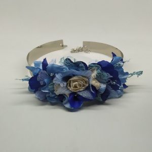 cinturon flores azul