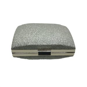 bolso brillo plata
